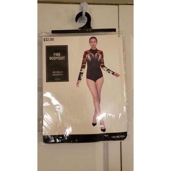 New Fire Costume Bodysuit- Adult Small - Picture 2 of 6